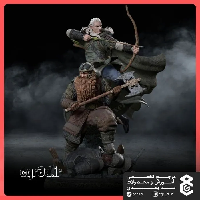 Legolas and Gimli lord of the rings | لگولاس و گیملی در ارباب حلقه ها | 1036